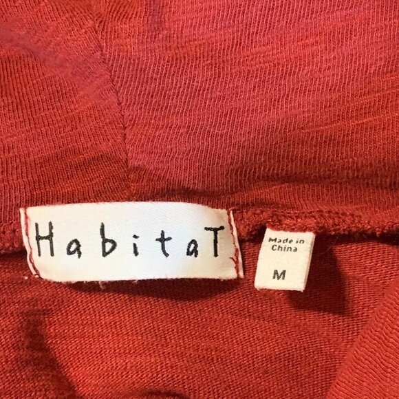 Habitat Women's Asymmetrical Button Cowl Neck Cotton‎ Long Sleeve Tunic Size M - Picture 6 of 12